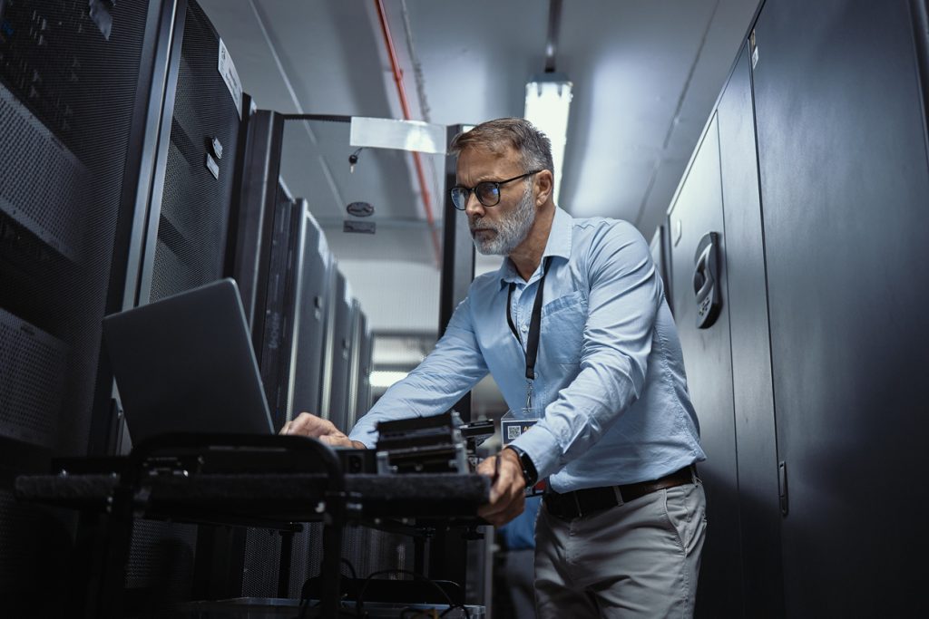 Security Administrator in server room